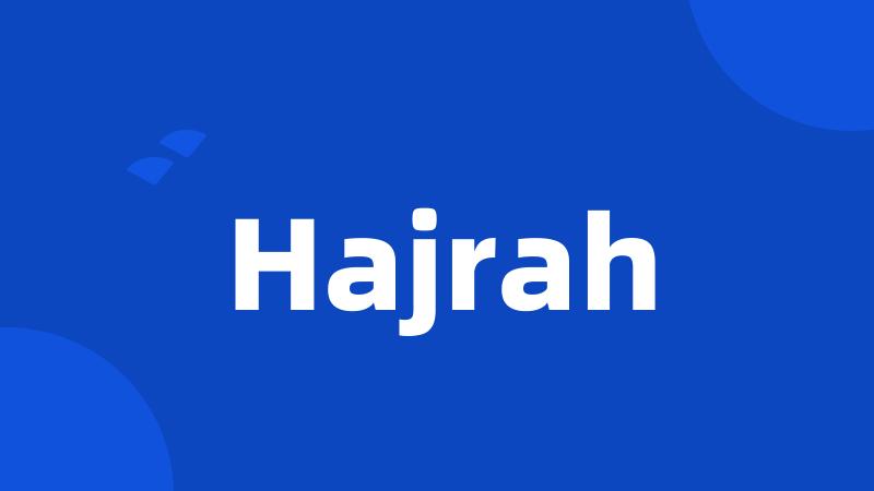 Hajrah