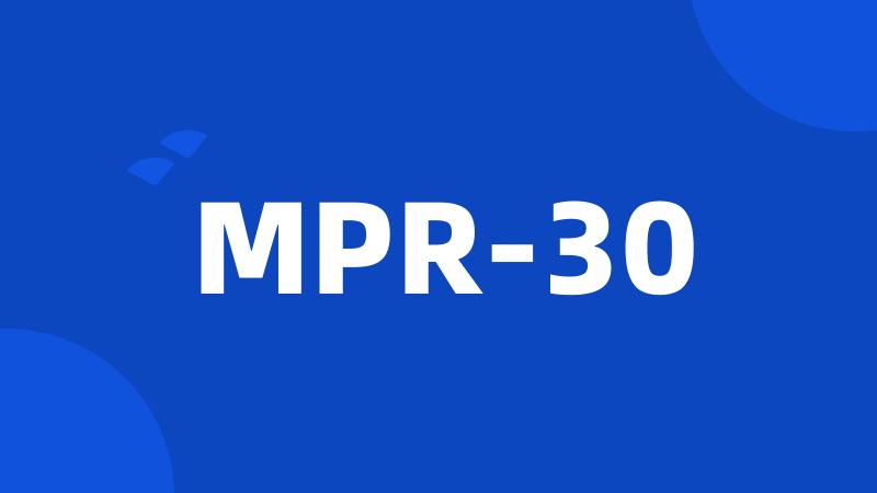 MPR-30