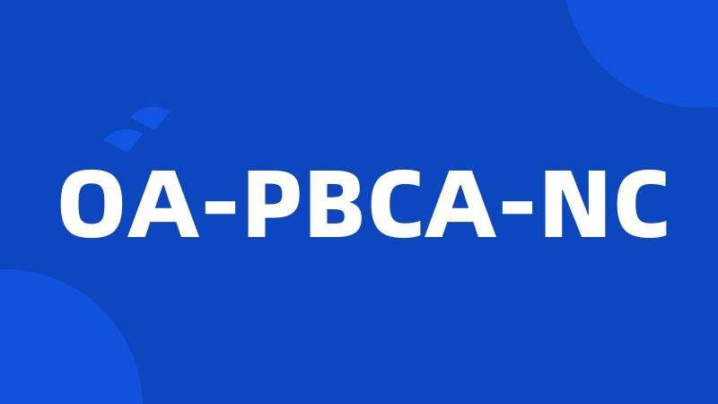 OA-PBCA-NC