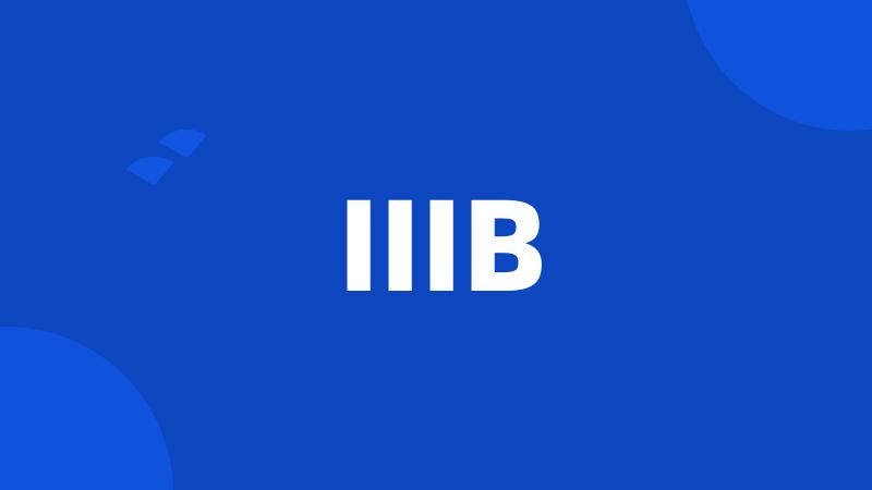 IIIB