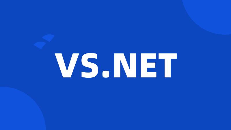 VS.NET