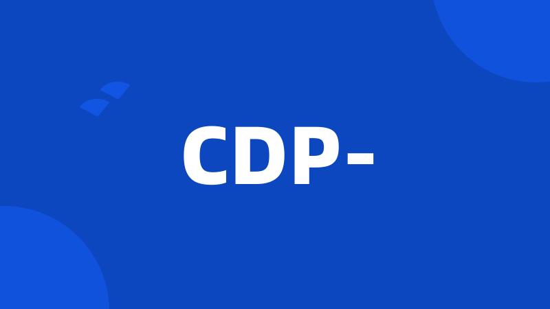 CDP-