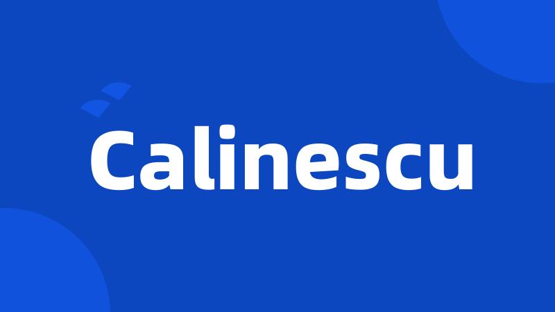 Calinescu