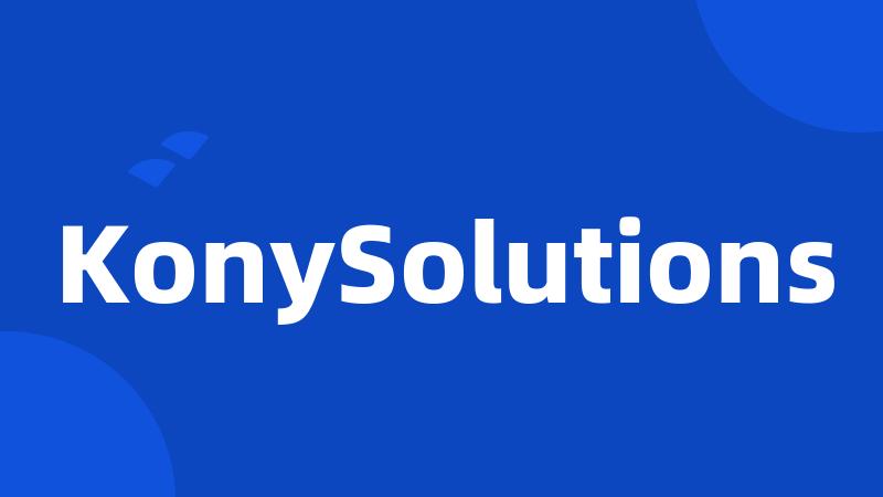 KonySolutions