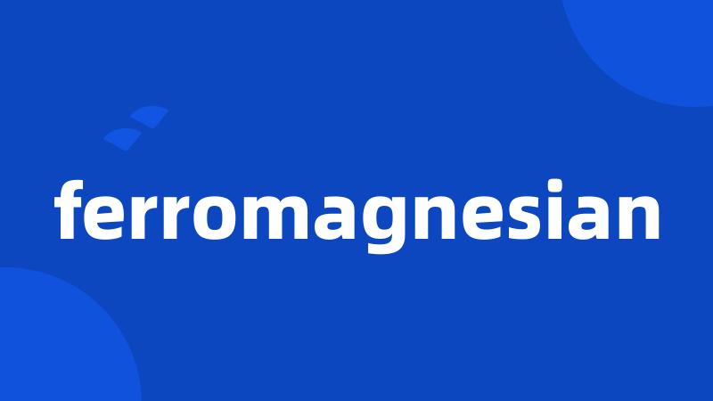 ferromagnesian