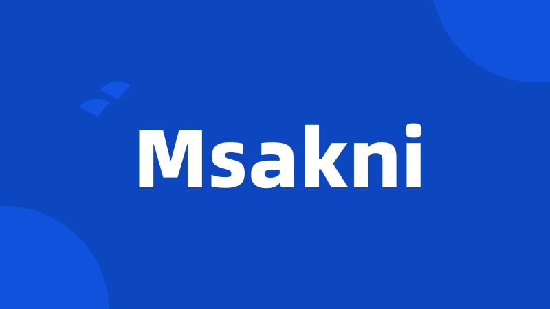 Msakni