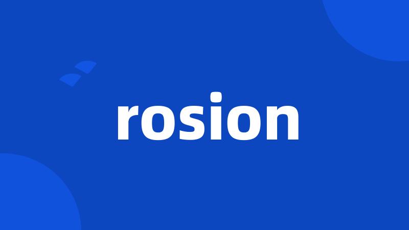 rosion