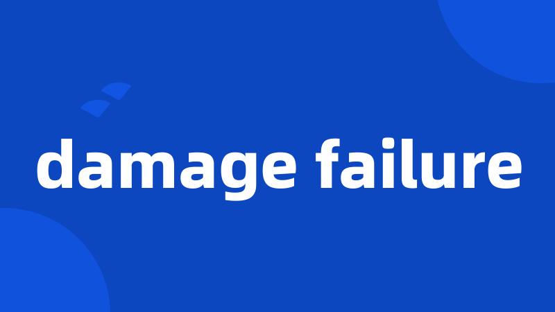 damage failure