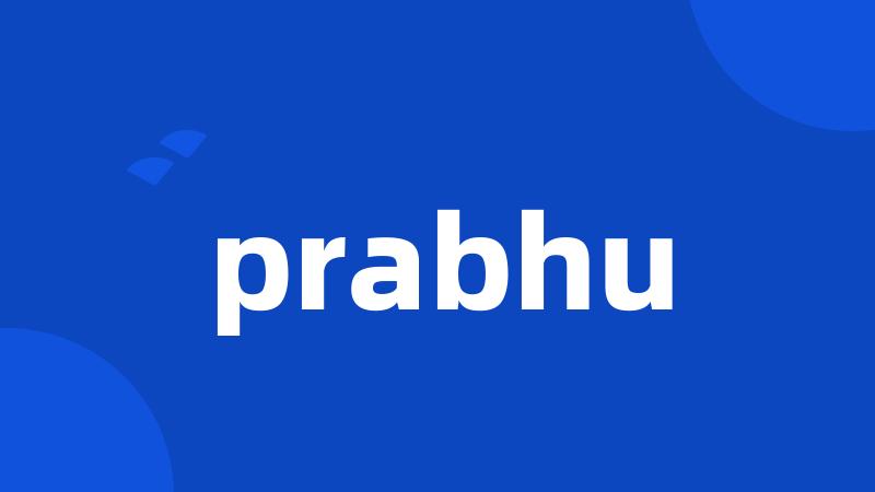prabhu