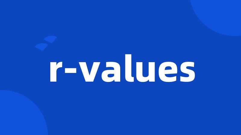 r-values