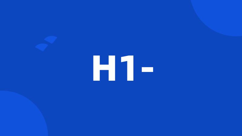 H1-