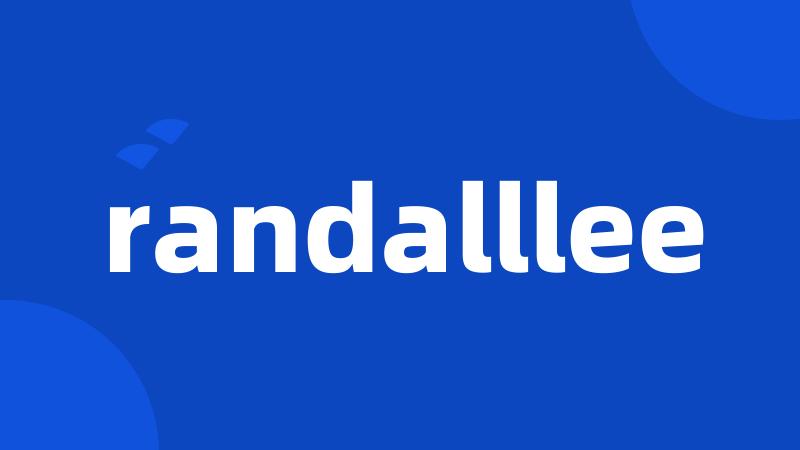 randalllee