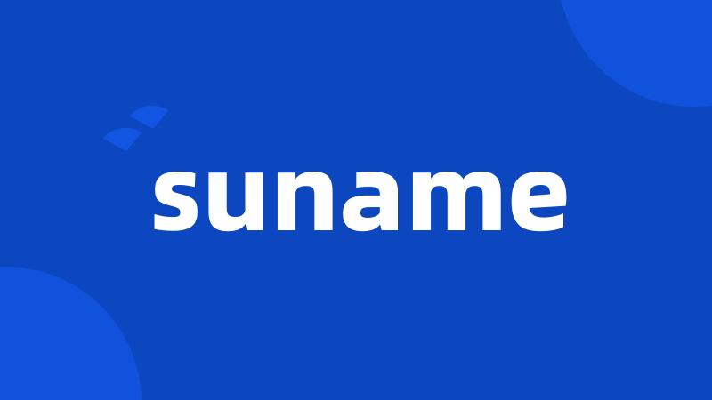 suname