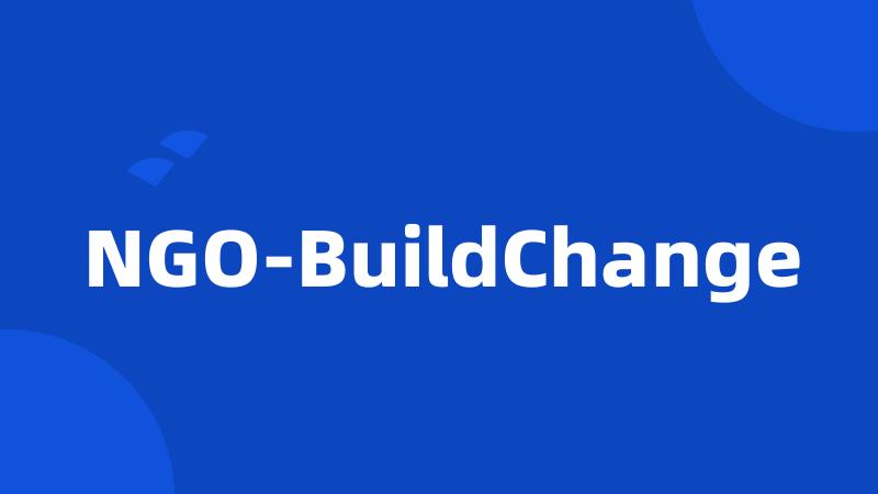 NGO-BuildChange