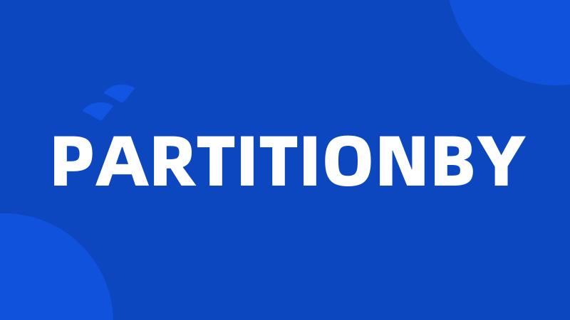 PARTITIONBY