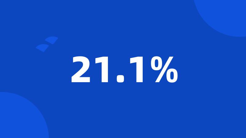 21.1%