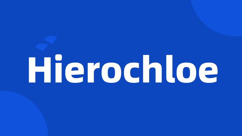 Hierochloe