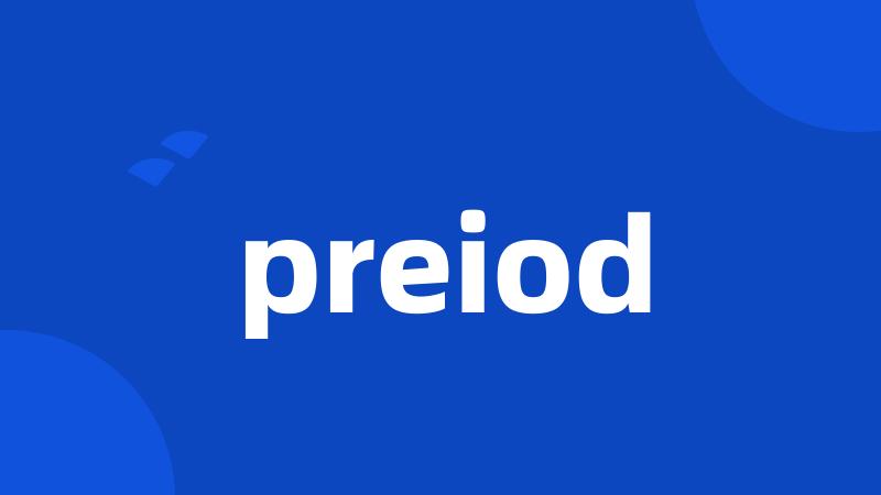 preiod