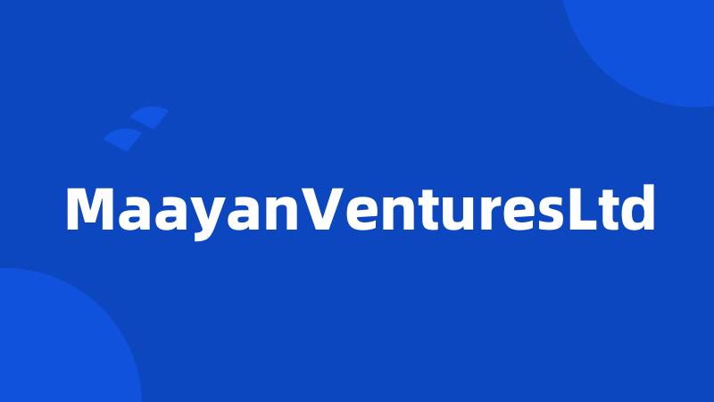 MaayanVenturesLtd