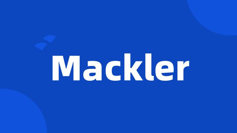 Mackler