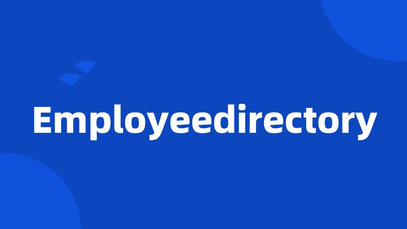 Employeedirectory