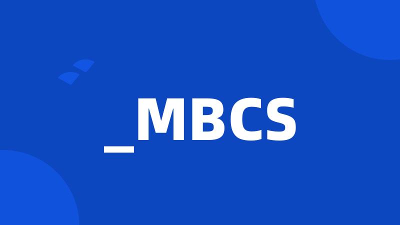 _MBCS