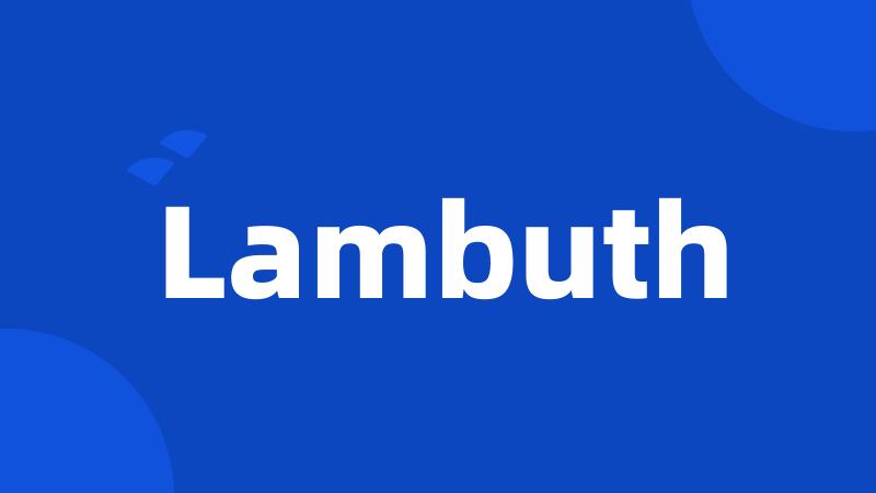 Lambuth