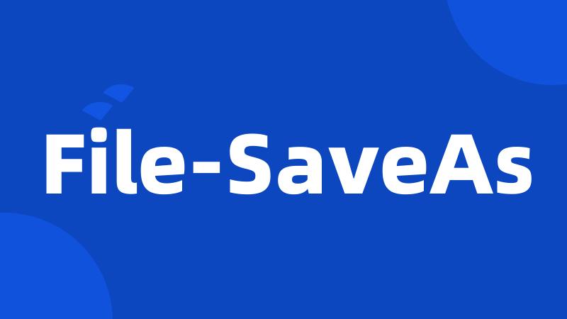 File-SaveAs