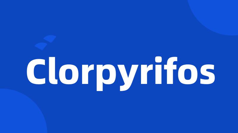 Clorpyrifos