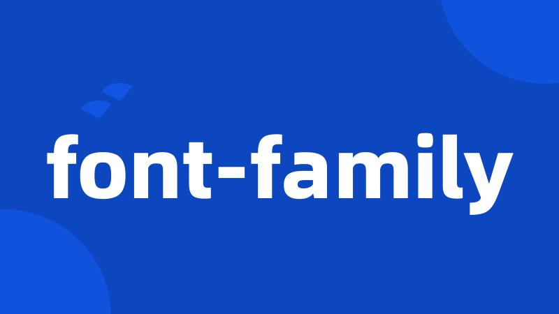 font-family