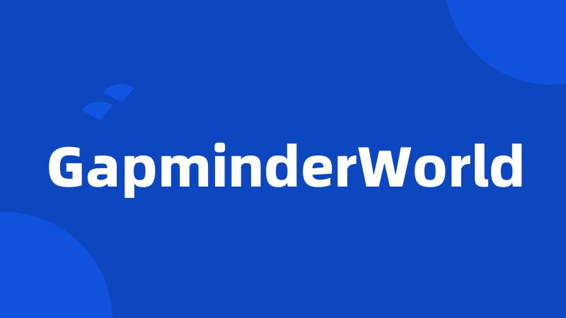 GapminderWorld