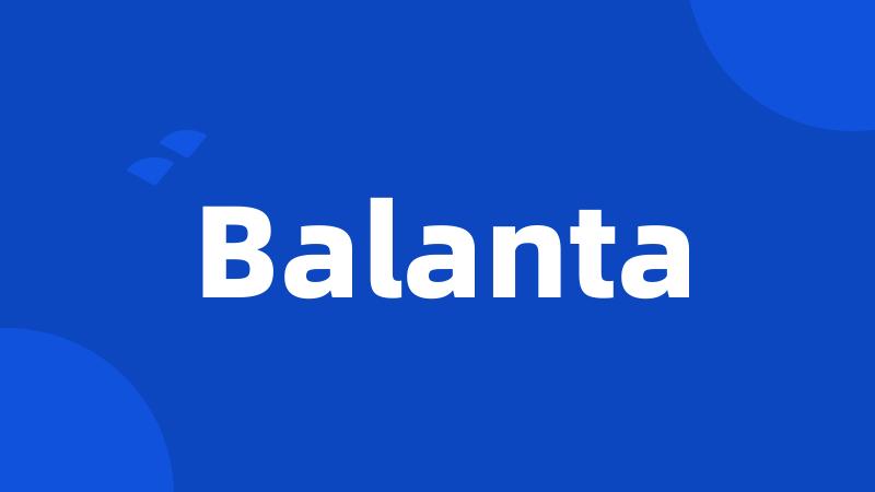 Balanta