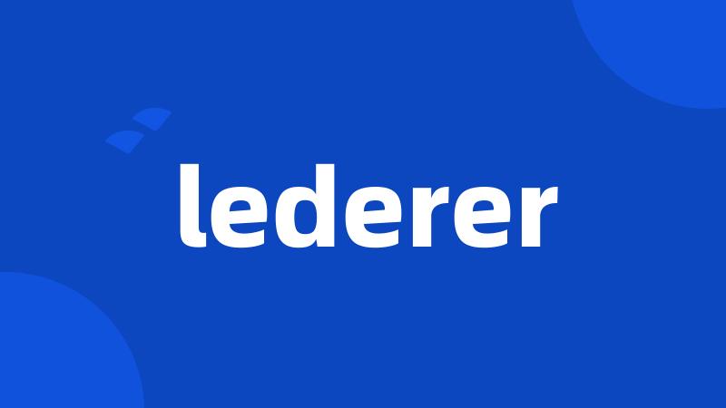 lederer