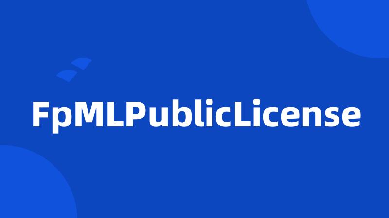 FpMLPublicLicense