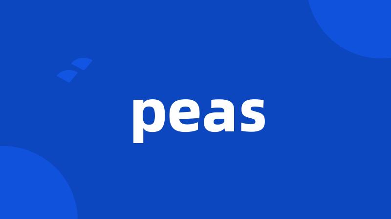 peas