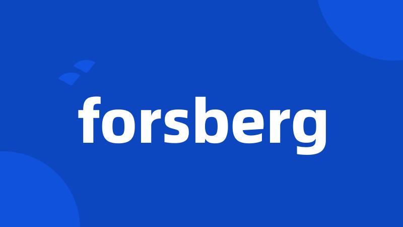 forsberg