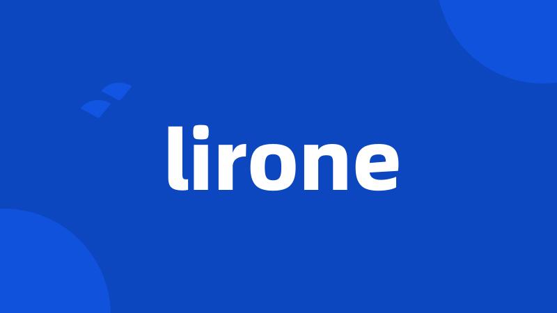 lirone