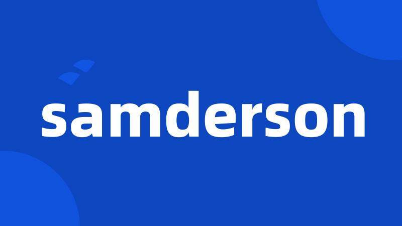 samderson