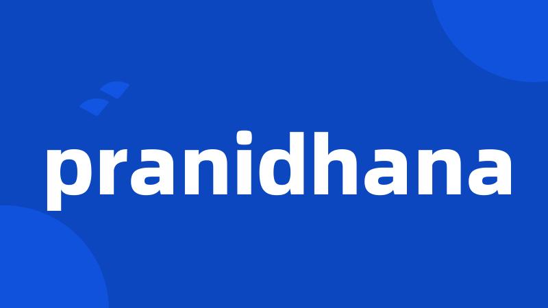 pranidhana