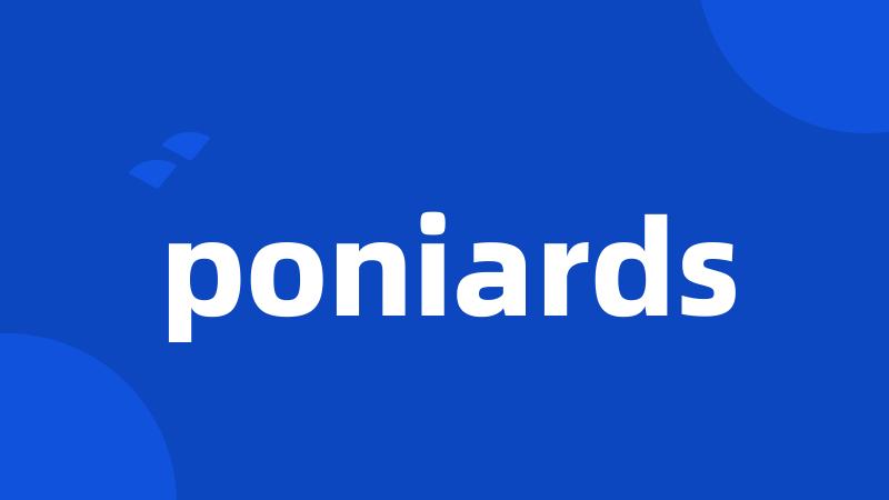 poniards