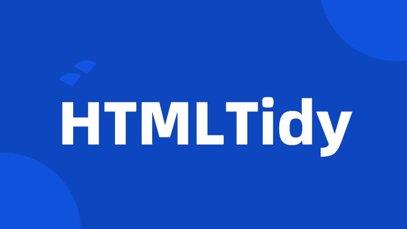 HTMLTidy
