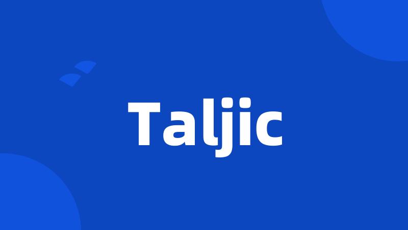 Taljic