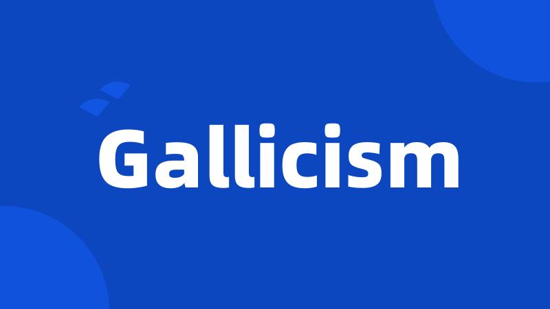Gallicism