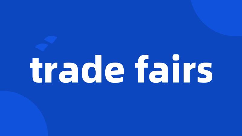 trade fairs