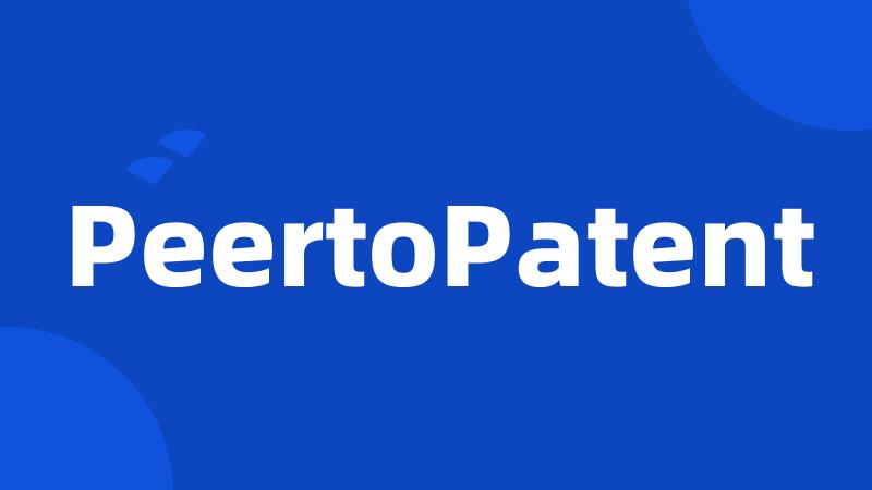 PeertoPatent