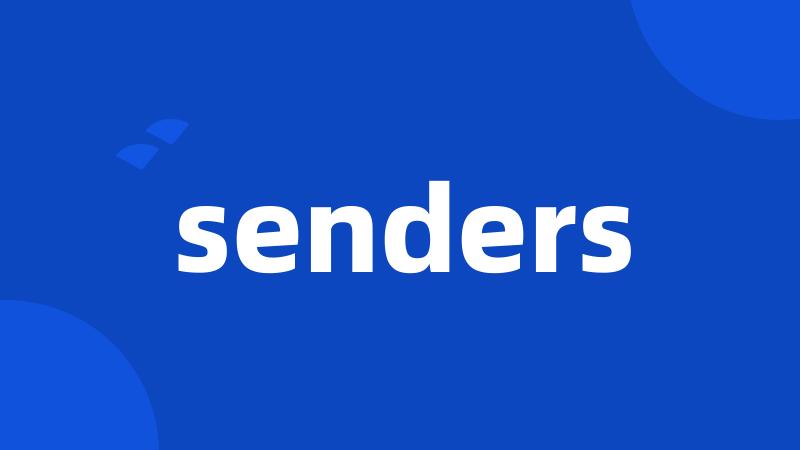 senders