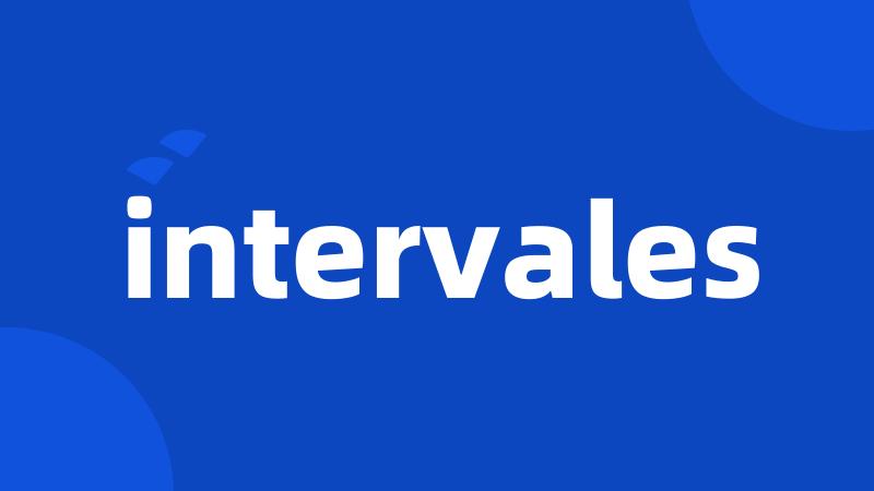 intervales