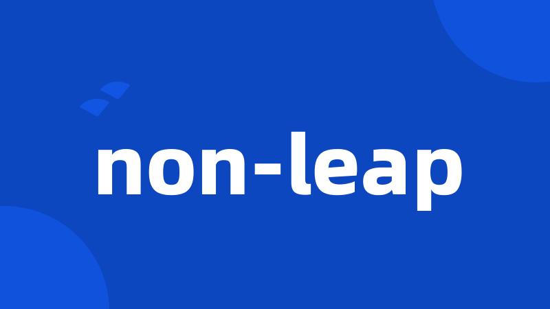 non-leap