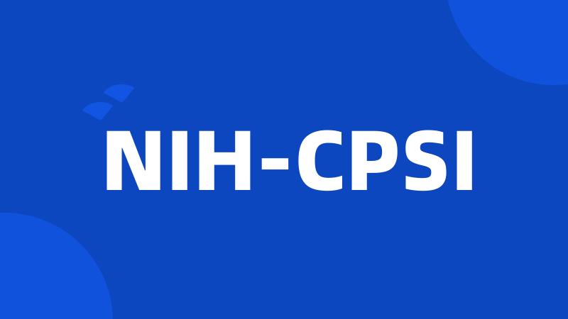 NIH-CPSI