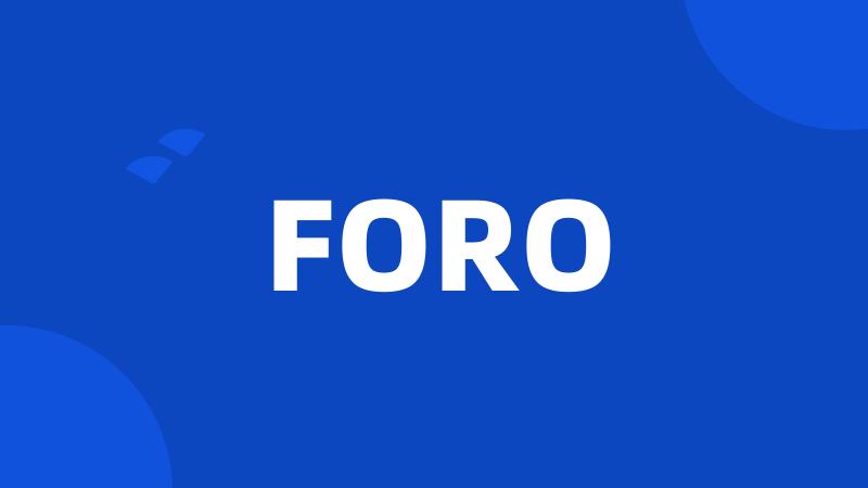 FORO